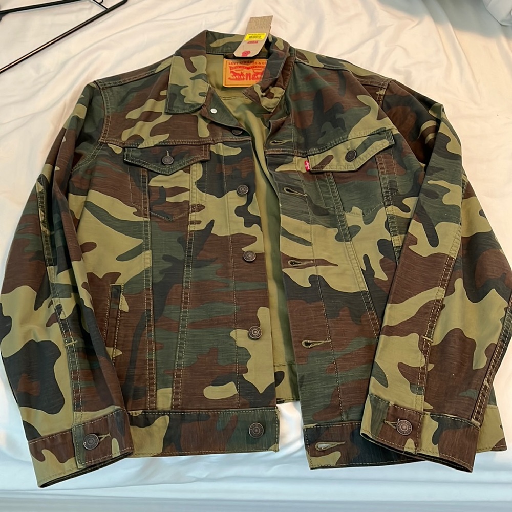 Levis camo camouflage denim jacket New Men’s Large LG